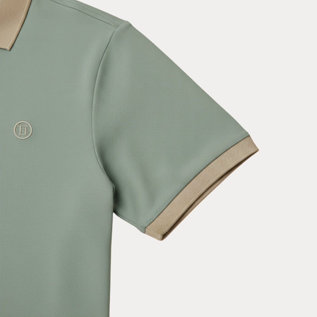Polo Uomo Casual con Collo Rifinito