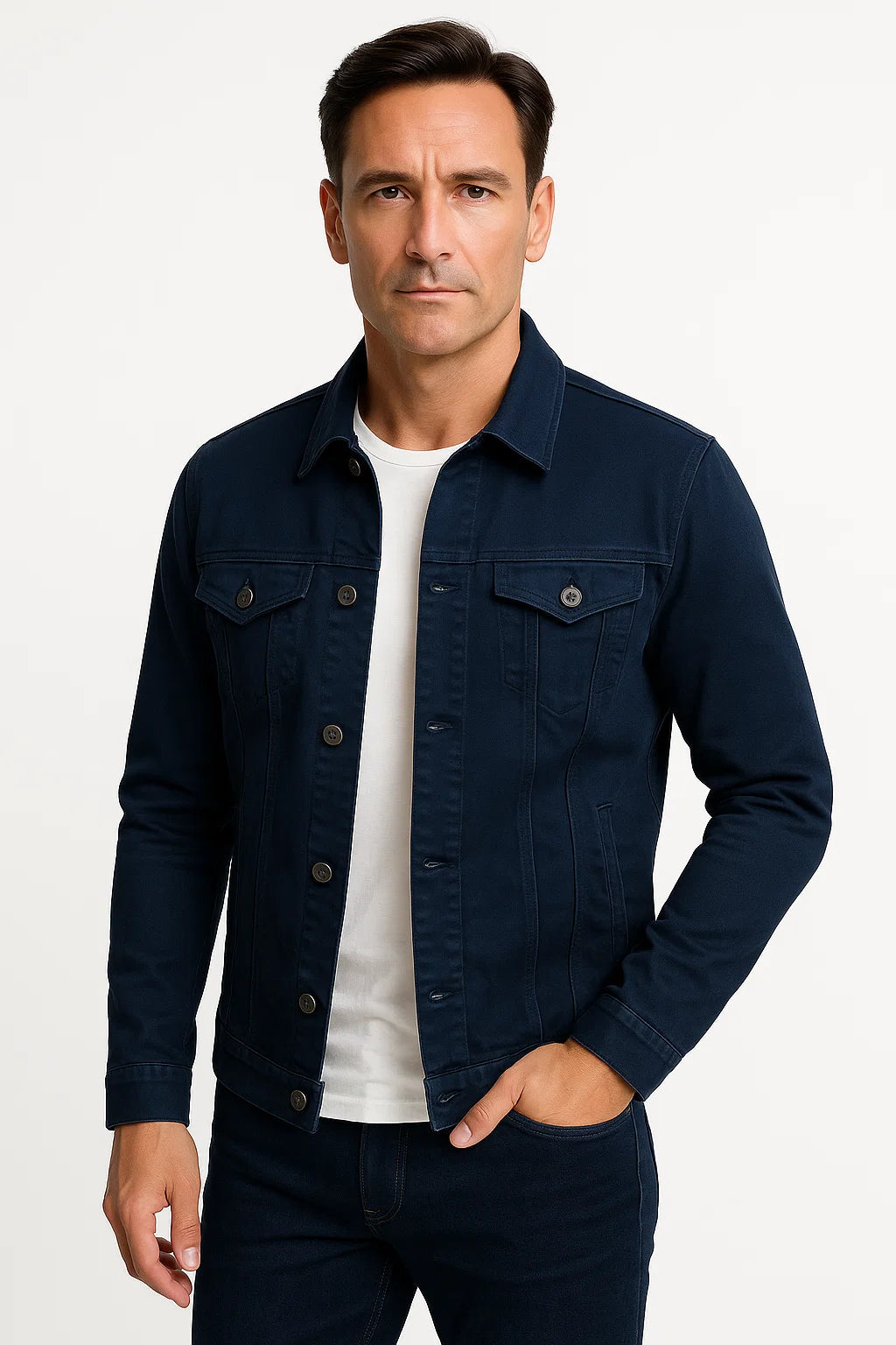 Baumwollmischung Denim Jacke | Smart-Casual Regular Fit