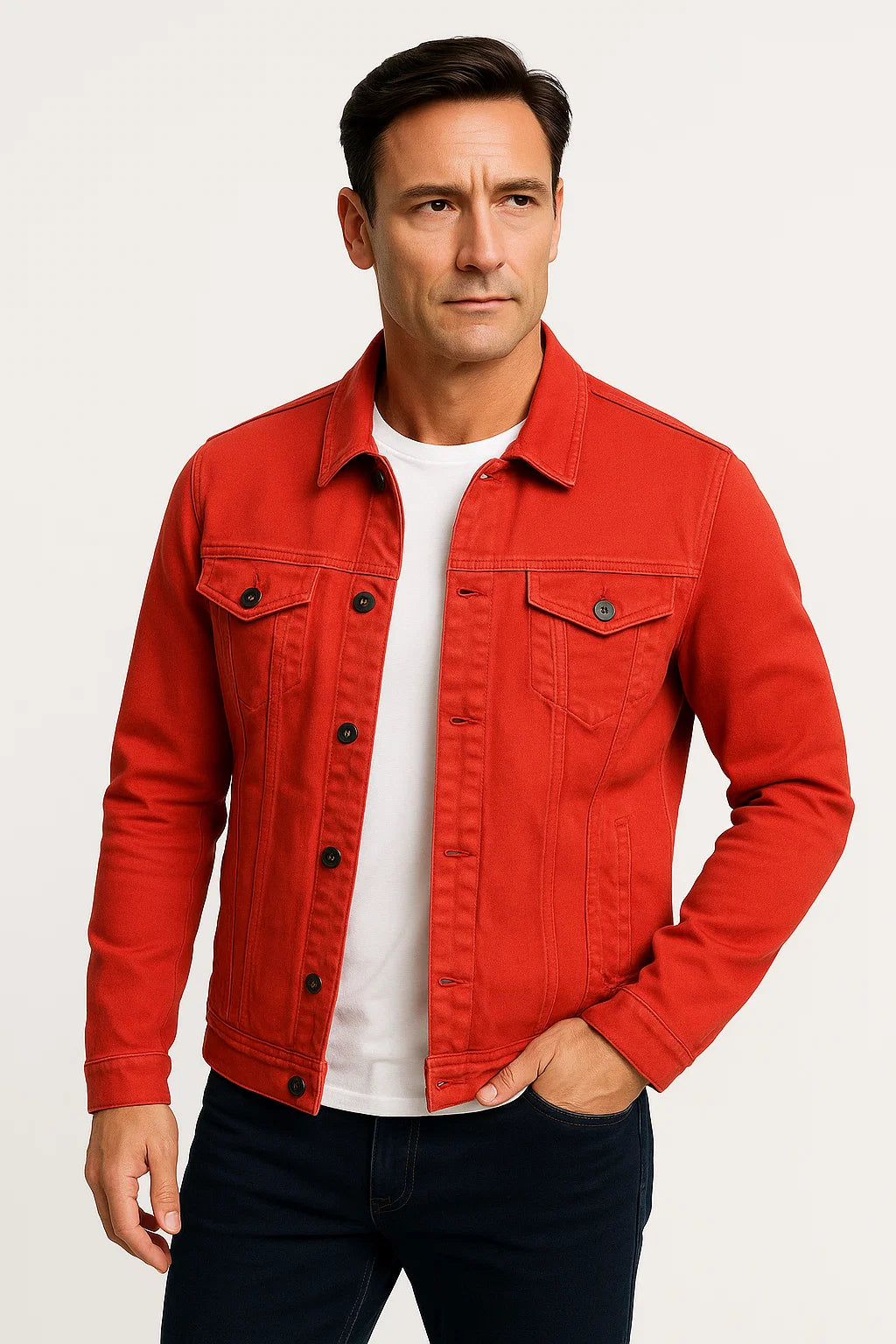 Baumwollmischung Denim Jacke | Smart-Casual Regular Fit