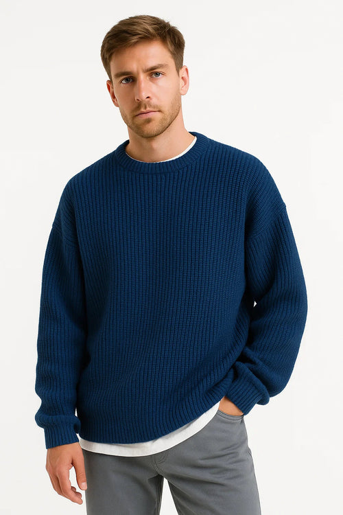 Ribbed Knit Sweater | Oversized Fit