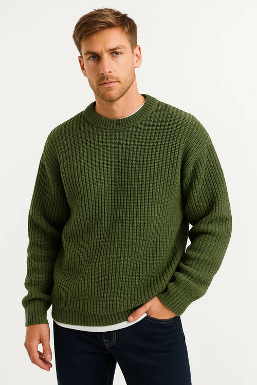 Ribbed Knit Sweater | Oversized Fit