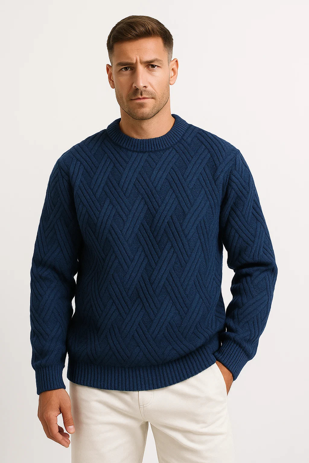 Aran Wollpullover | Texturiert | Relaxed Fit