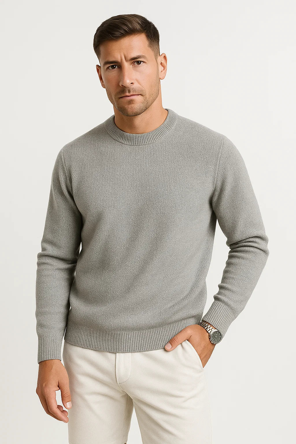 Strickpullover | Wollmix | Regulär Fit