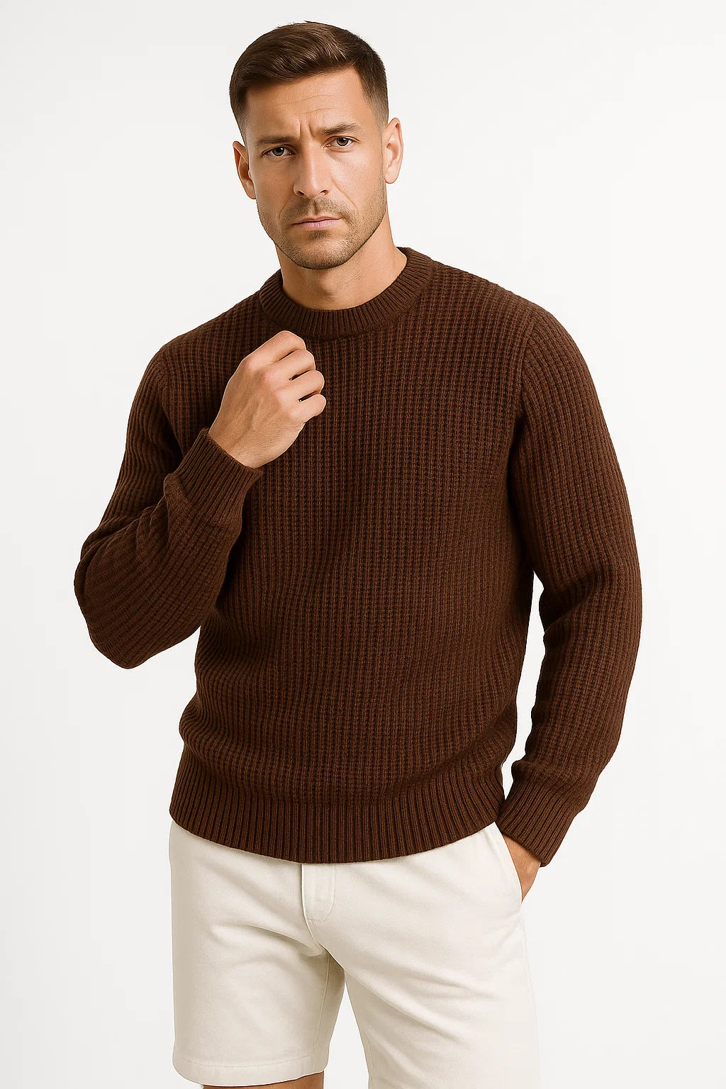 Strickpullover | Wollmix | Regulär Fit