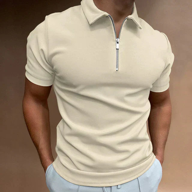 Lorenzo Baptiste | Casual Herenpolo met Rits