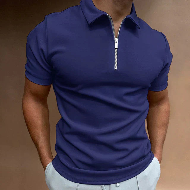 Lorenzo Baptiste | Casual Herenpolo met Rits
