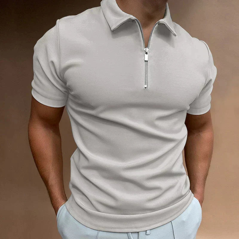 Lorenzo Baptiste | Casual Herenpolo met Rits