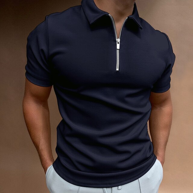 Lorenzo Baptiste | Casual Herenpolo met Rits